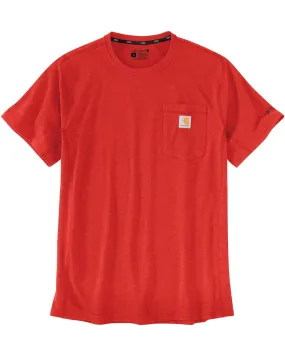 104616 - Carhartt force® relaxed fit midweight short-sleeve pocket t-shirt- Red Barn Heather