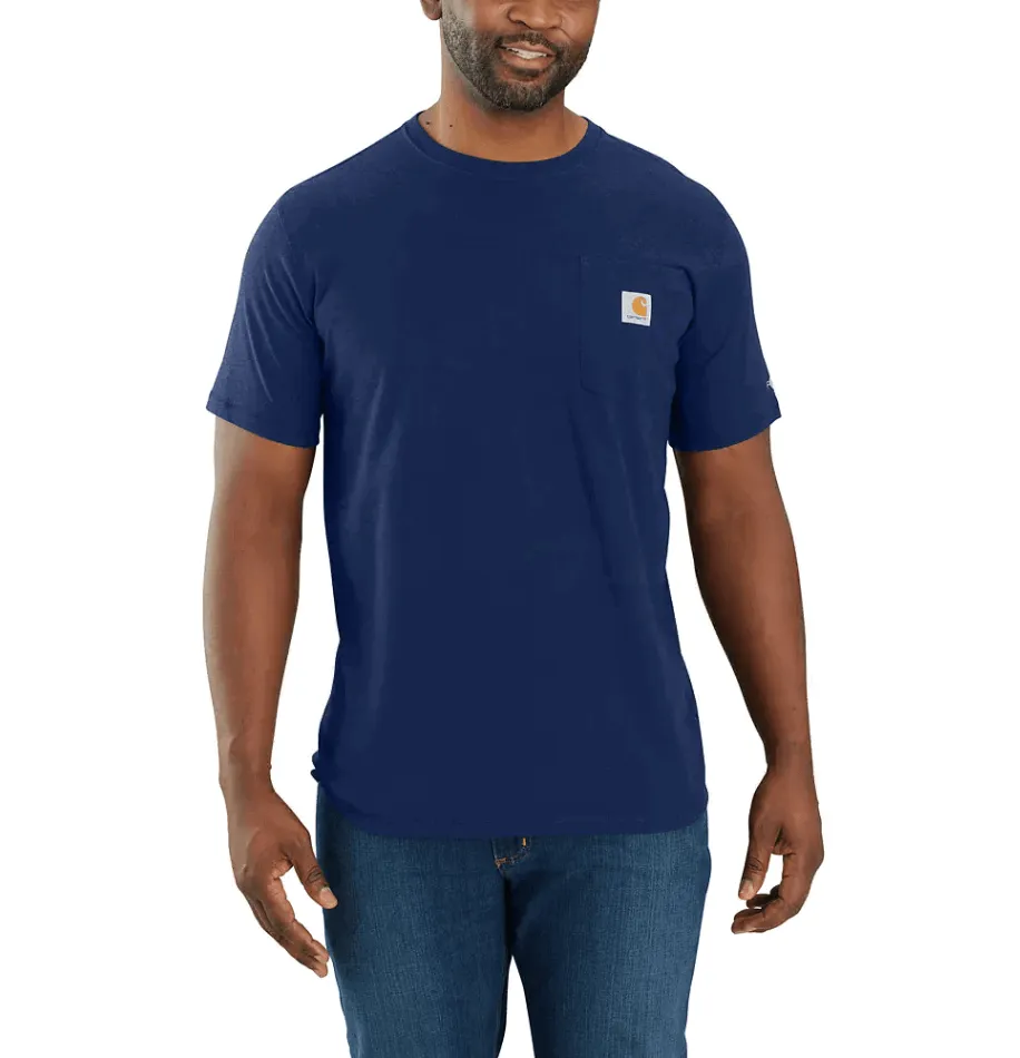 104616 - Carhartt force® relaxed fit midweight short-sleeve pocket t-shirt - Scout Blue Heather