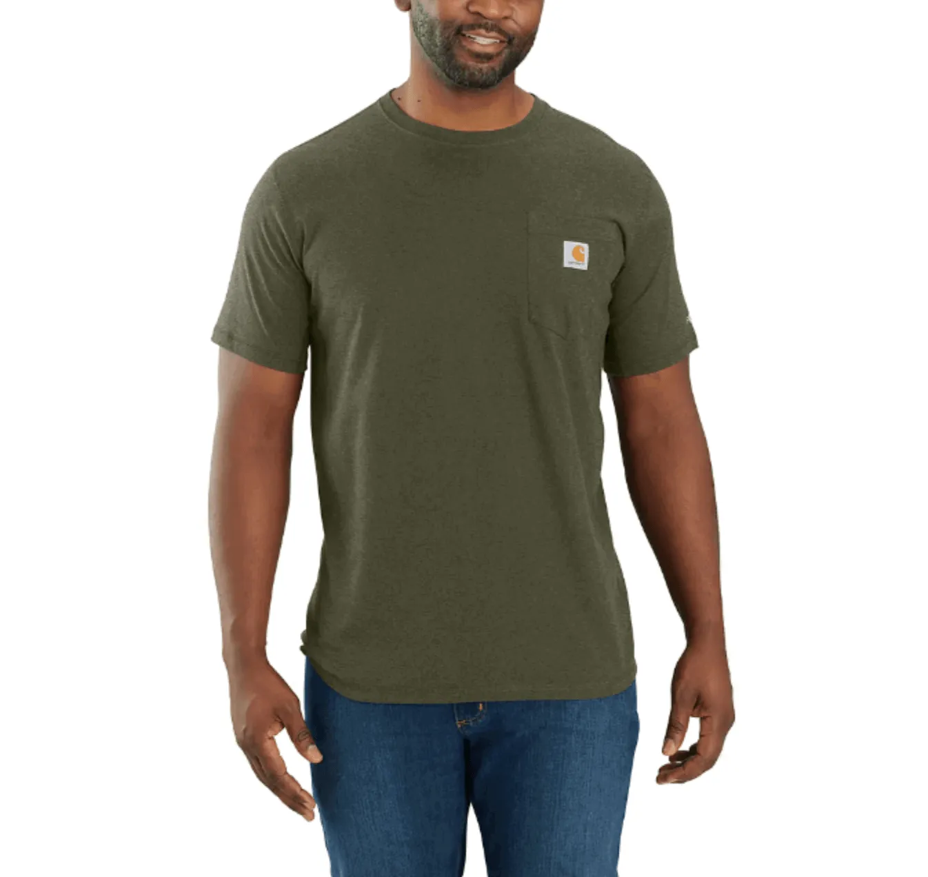 104616 - Carhartt force® relaxed fit midweight short-sleeve pocket t-shirt- Slate Green