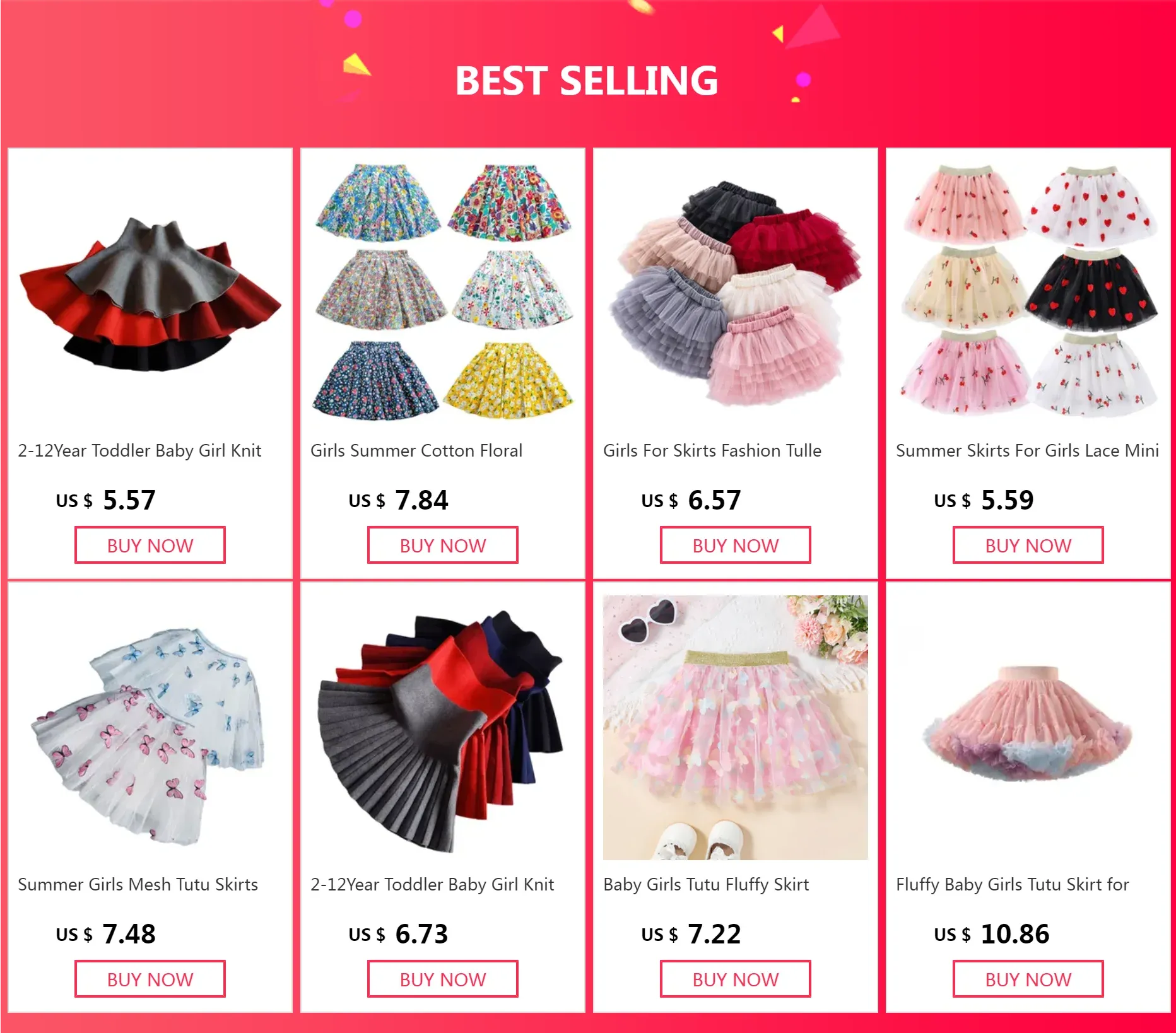 2-12Year Toddler Baby Girls Knit Skirt Autumn Winter Princess Pleated Children School High Waist Mini Tutu Skirts Kids Clothing