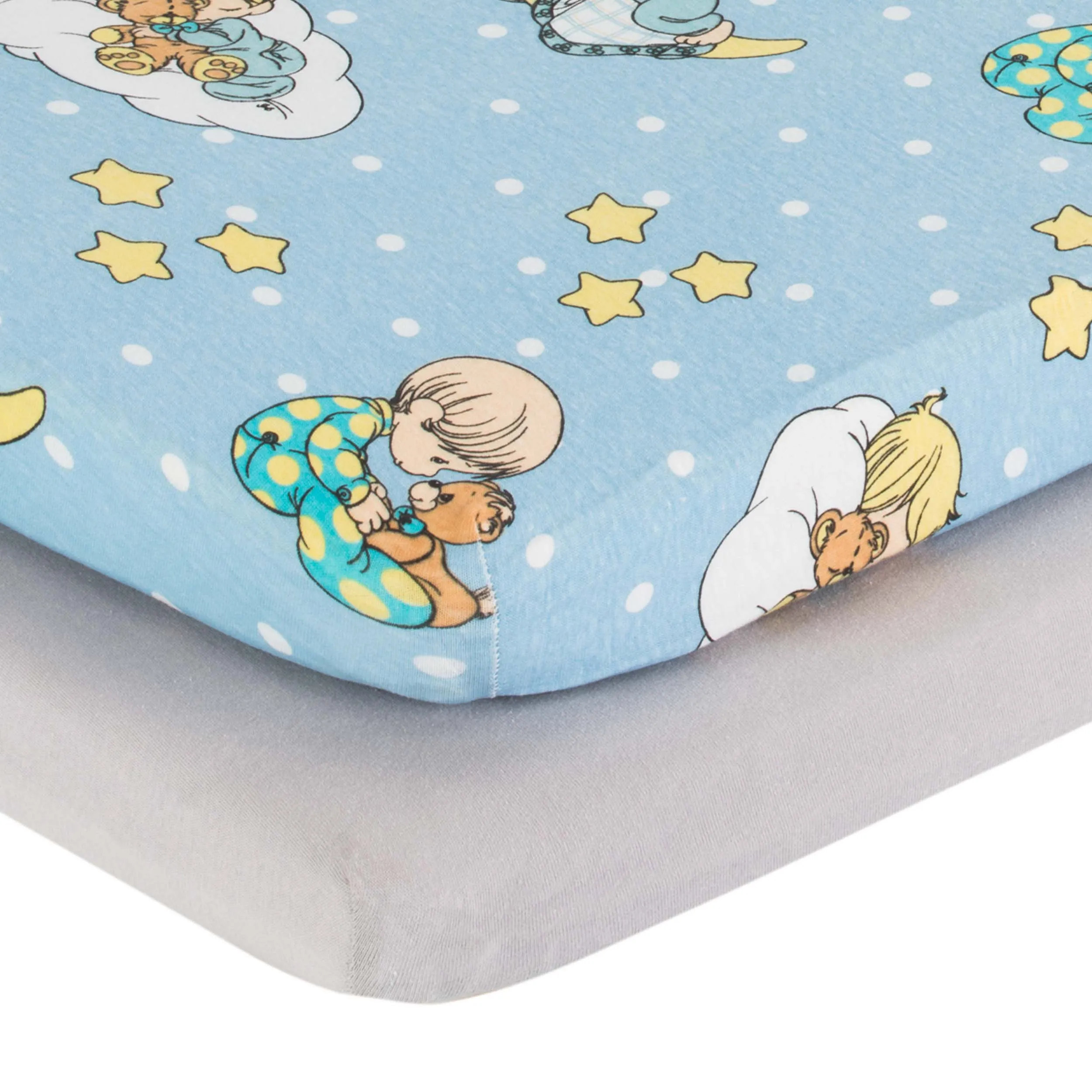 2 Pack Cradle Sheet Set - Precious Moments Boys