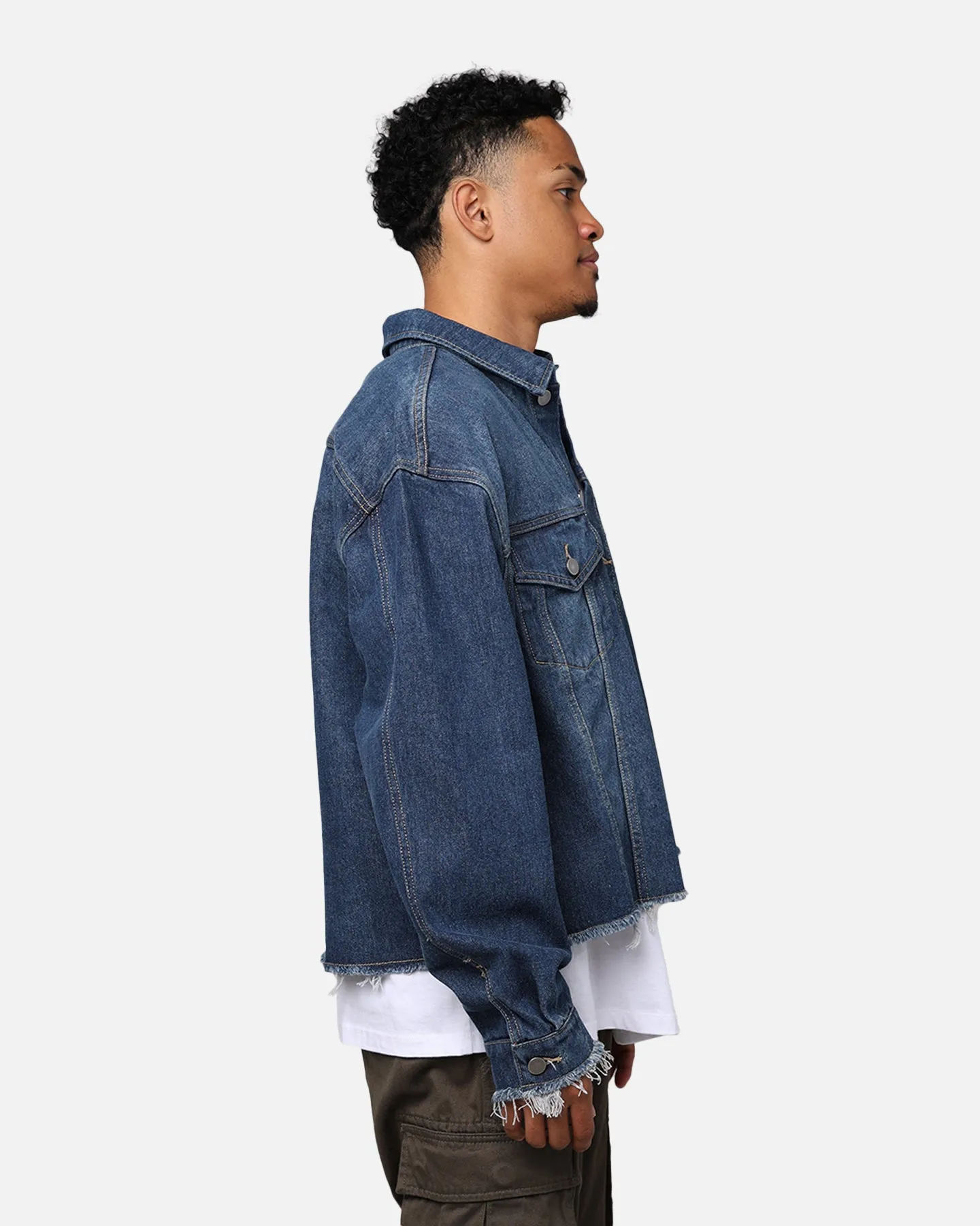 404 Cropped Denim Jacket Indigo