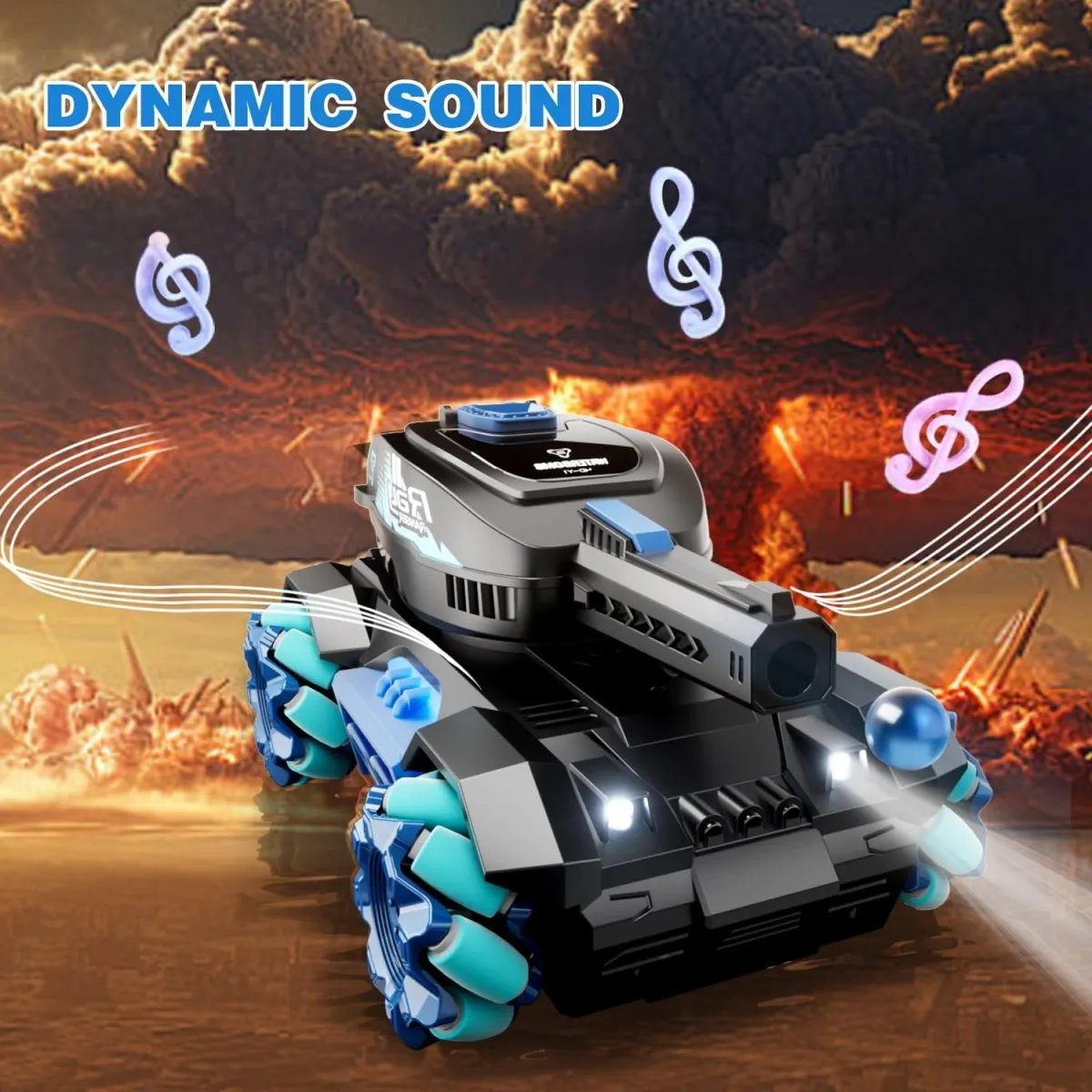 4WD Crawler Scale Water Bullet Shooting Remote Control Tank