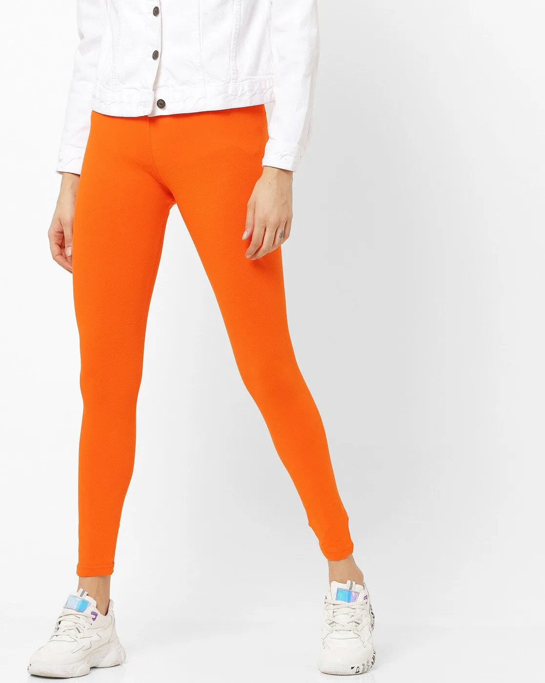 Adorna Active Leggings - Kesari Orange