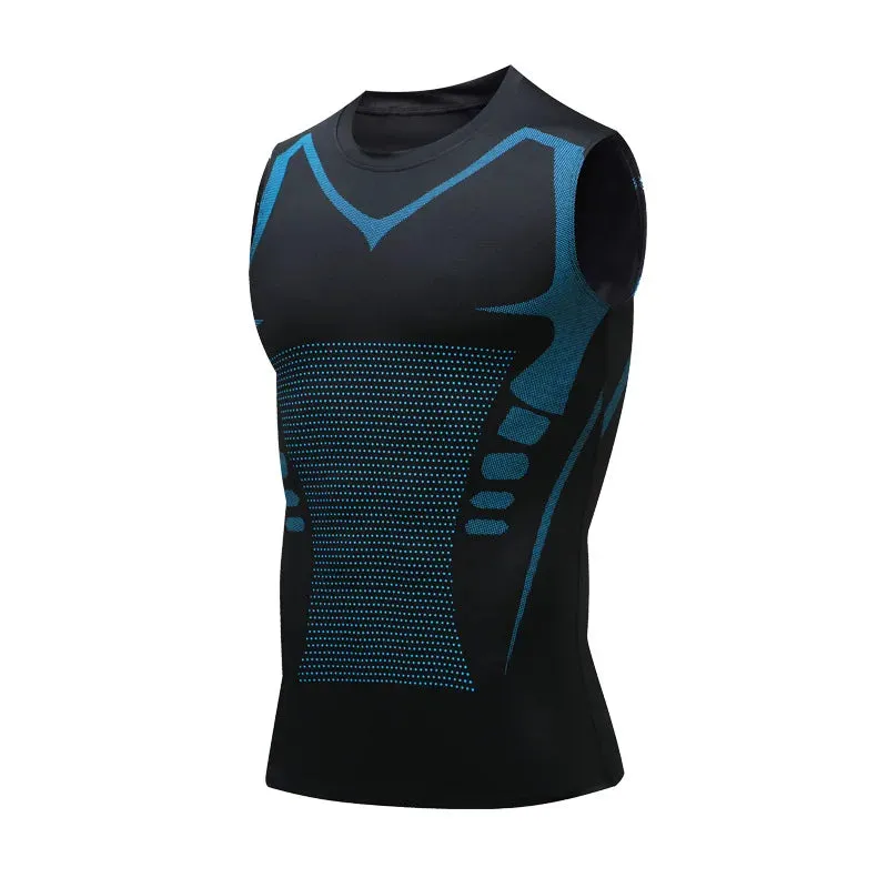 Aidase Compression Tank Top Men Gym Shirt Sleeveless Quick Dry Printing Sportswear Male Fitness Bodybuilding Vest Workout Muscle Top