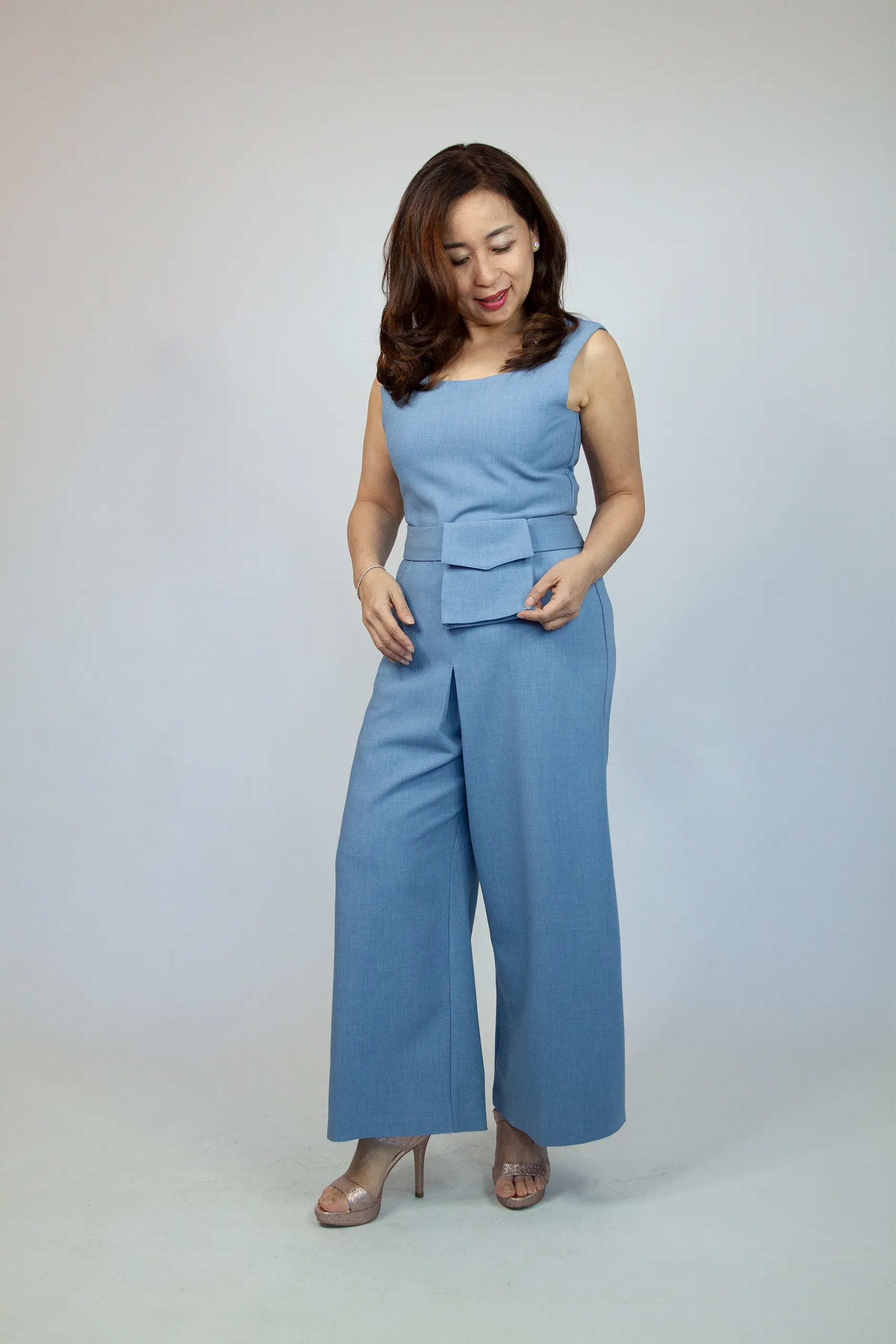 Ally Jumpsuit With Belt Pocket