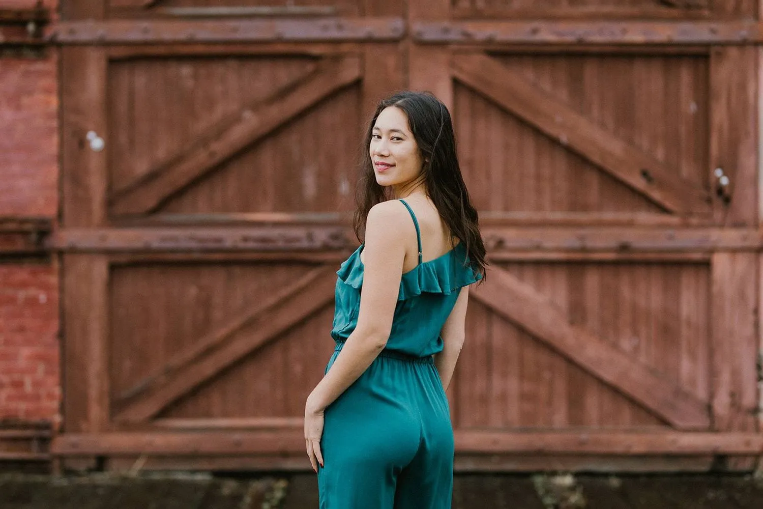 Amelia Jumpsuit | Emerald - Ethically Made