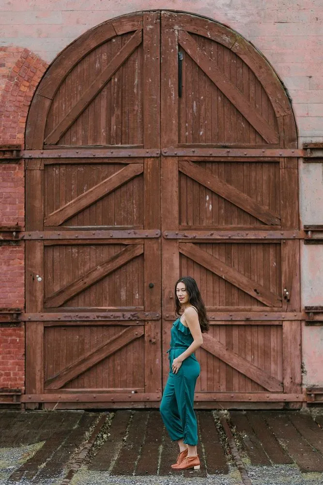 Amelia Jumpsuit | Emerald - Ethically Made