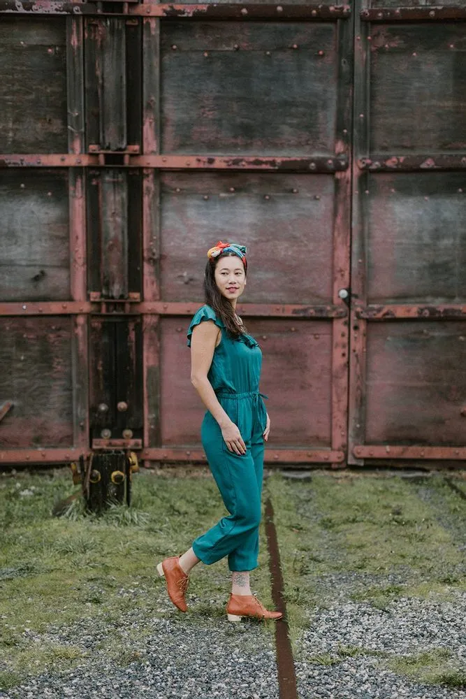 Amelia Jumpsuit | Emerald - Ethically Made