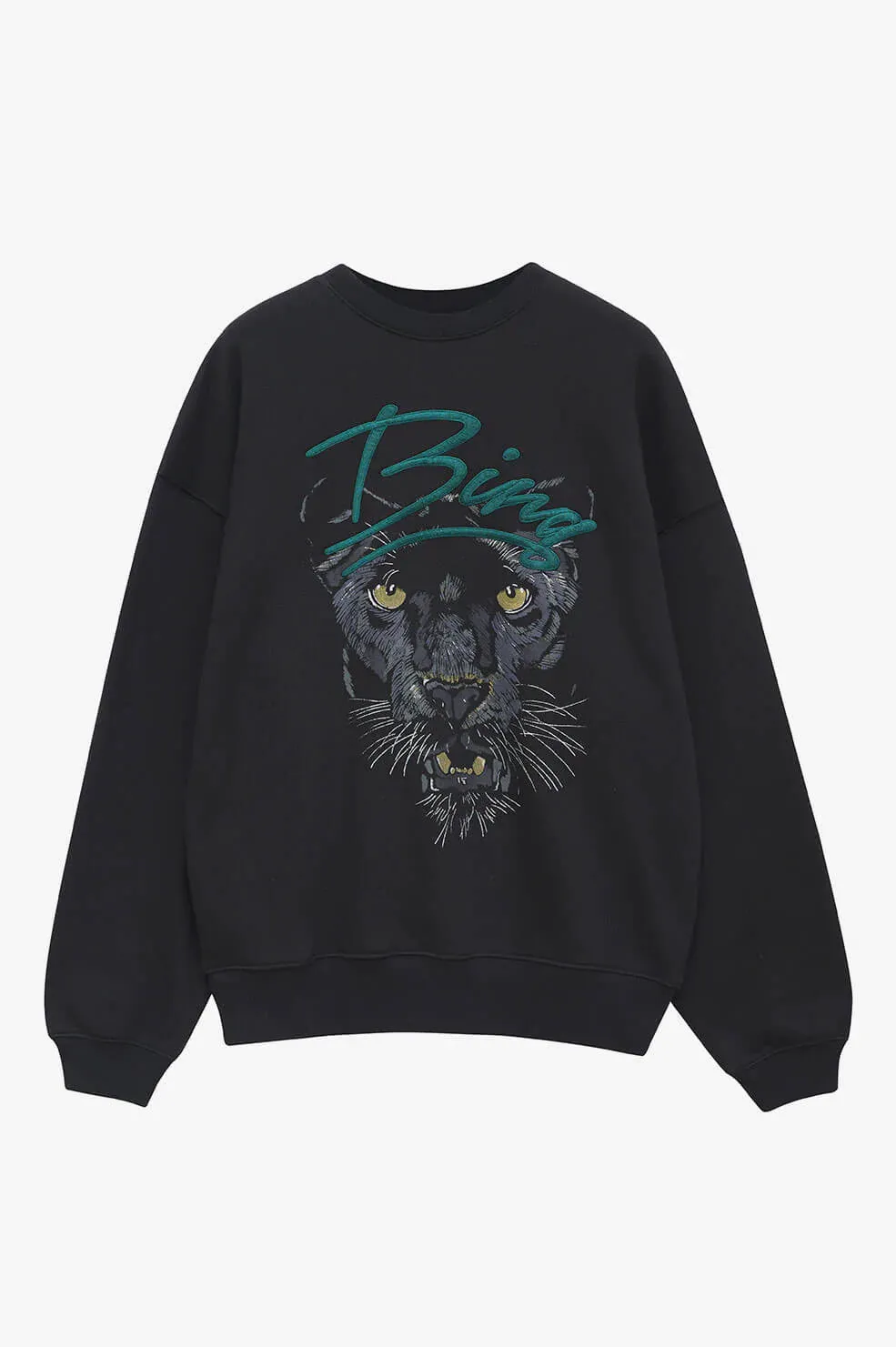 Anine Bing - Kenny Sweatshirt Panther in Vintage Black