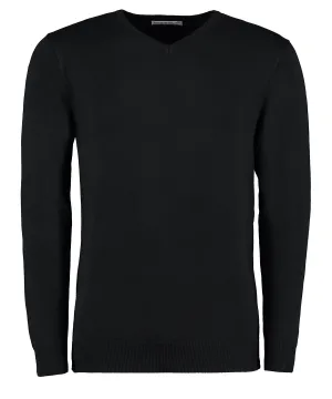 Arundel v-neck sweater long sleeve (classic fit) | Black