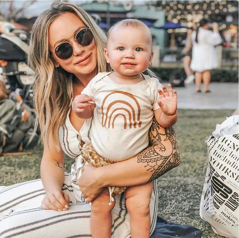 Baby's Rainbow Pattern Design Jumpsuit