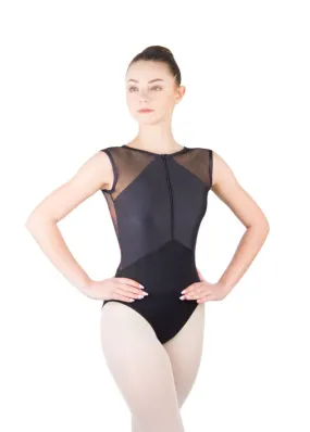 Ballet Rosa Rae Adult Crew Neck Zip Front Full Back Leotard