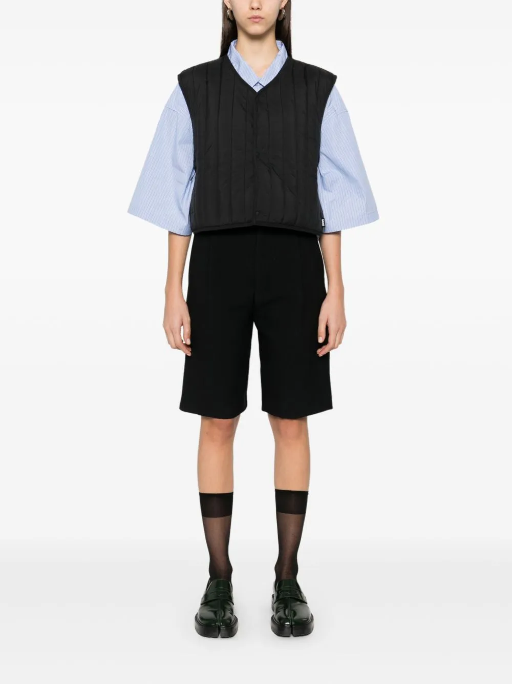 Banja Short Liner W Vest in Black