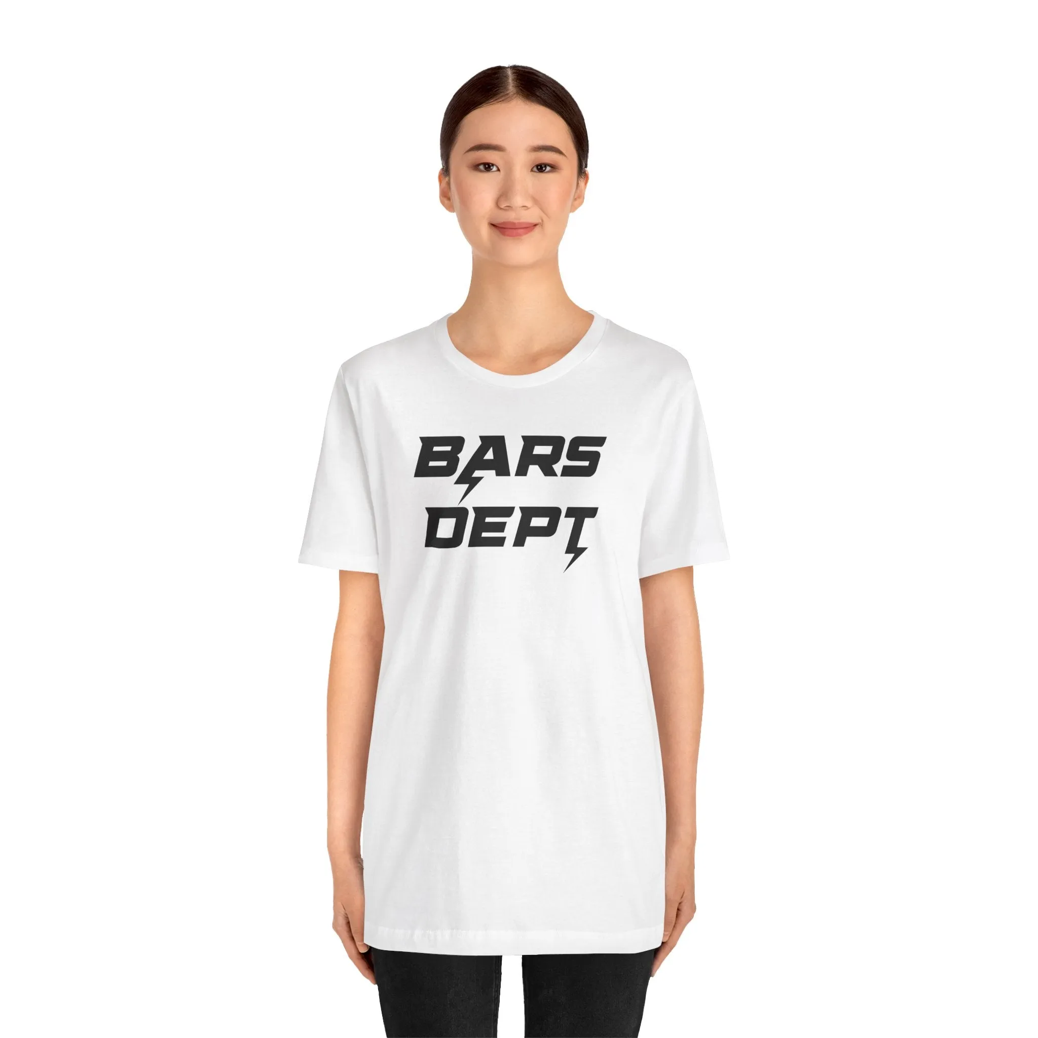 BARS DEPT LIGHTING BARS BLK LOGO Unisex Tee