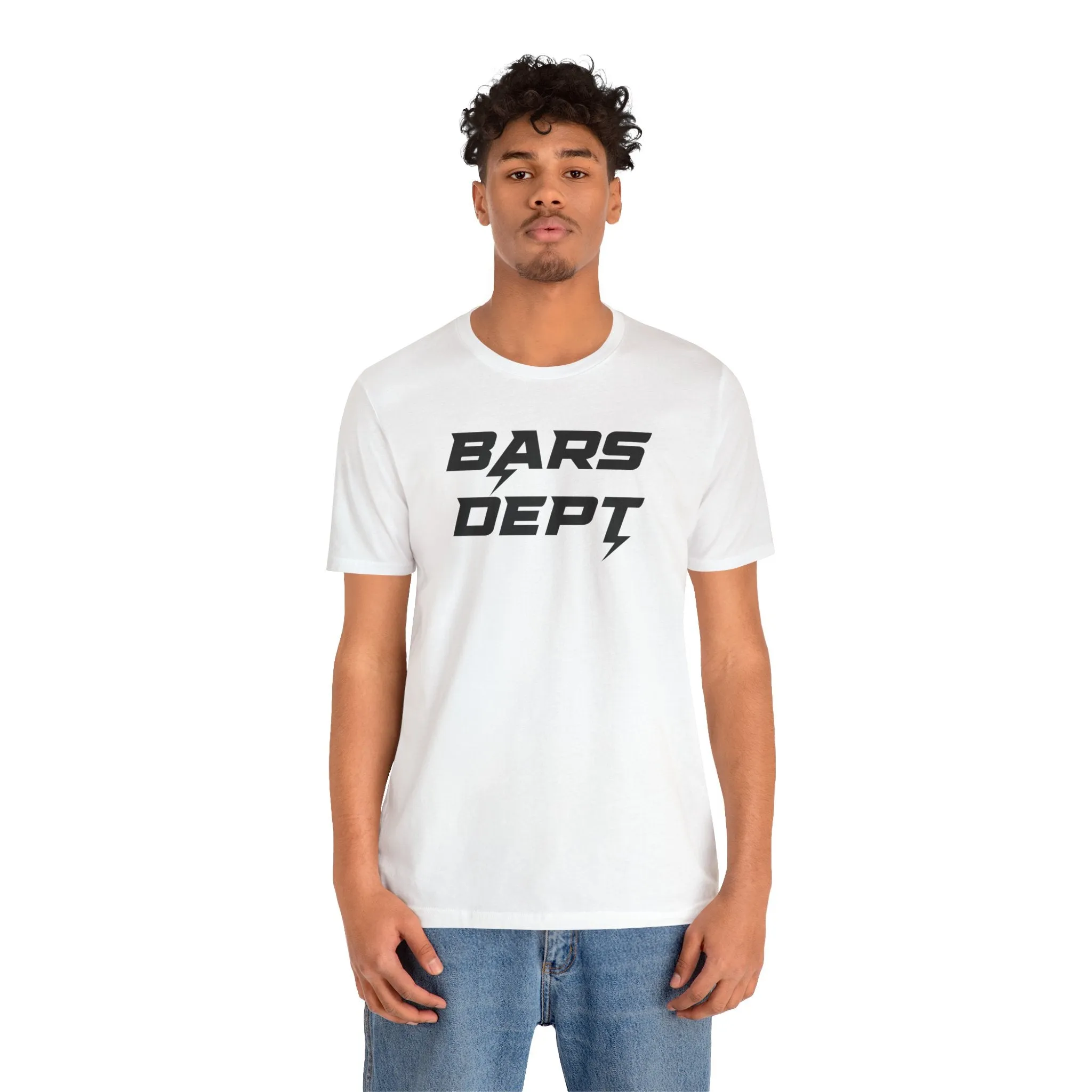 BARS DEPT LIGHTING BARS BLK LOGO Unisex Tee