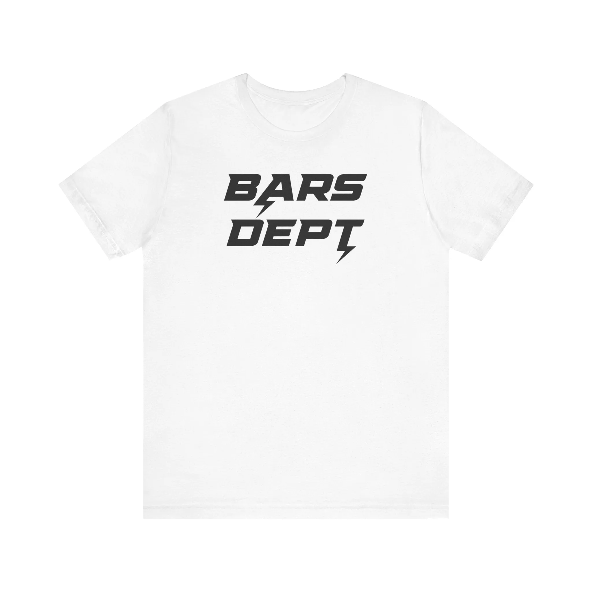 BARS DEPT LIGHTING BARS BLK LOGO Unisex Tee