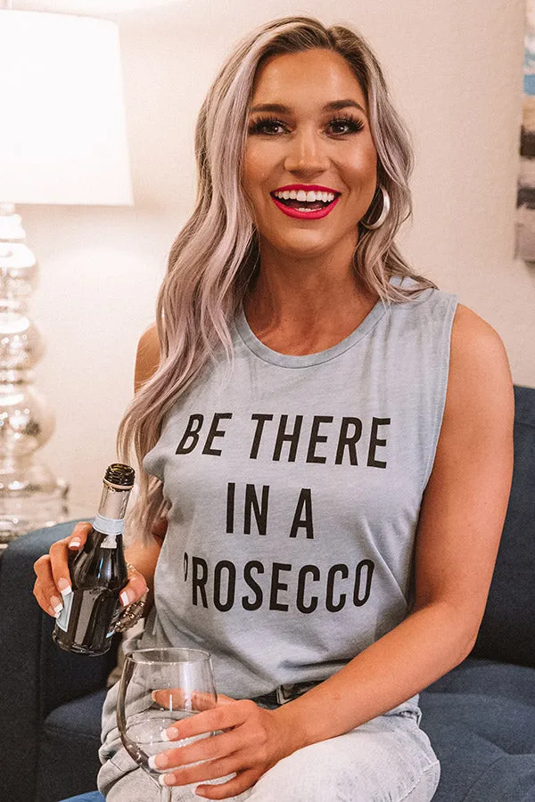 Be There In A Prosecco Boyfriend Tank in Airy Blue