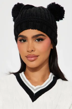 Beary Adorable Beanie - Black