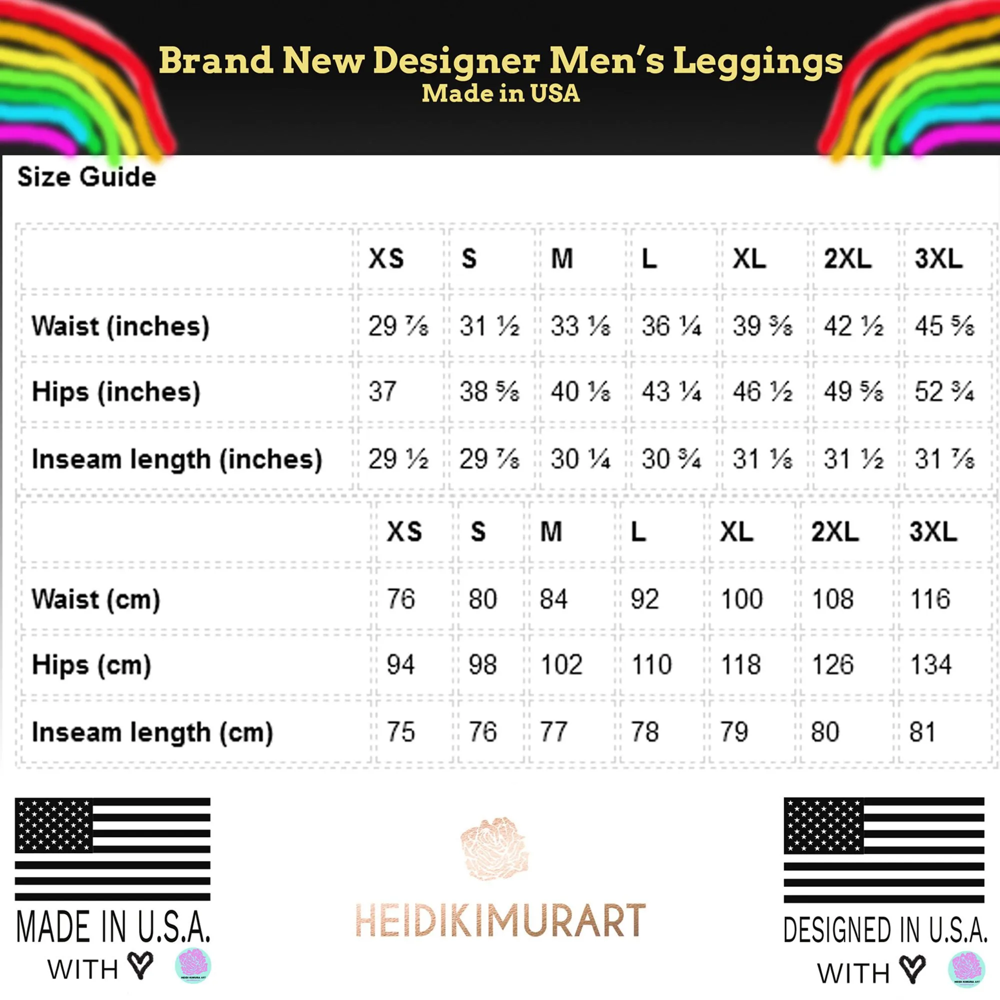 Best Rainbow Swirl Meggings, Candy Cane Gay Pride Rainbow Premium Men's Leggings - Made in USA/EU/MX