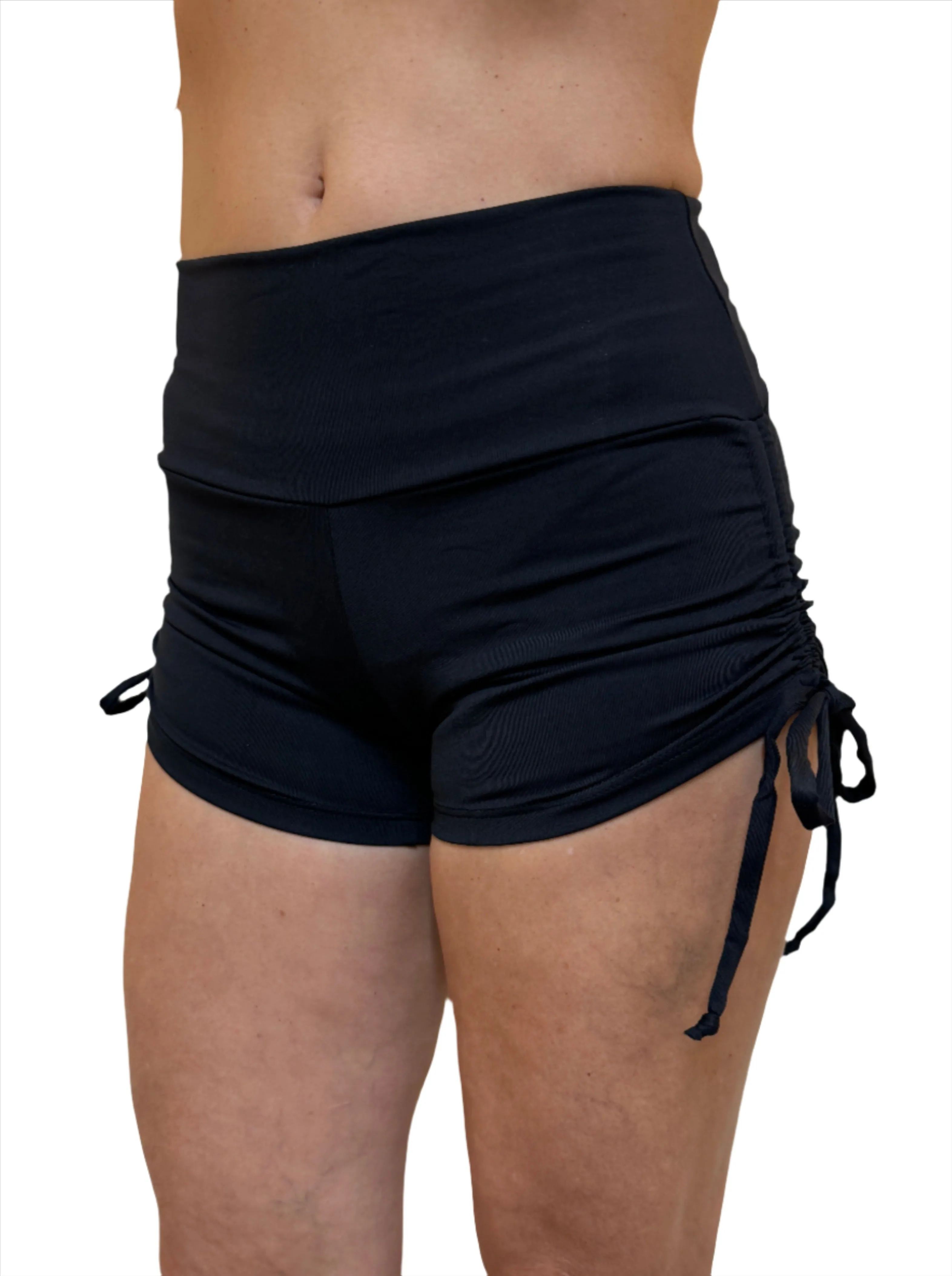 Bia Brazil Activewear Side Tie Shorts SH2473 Black