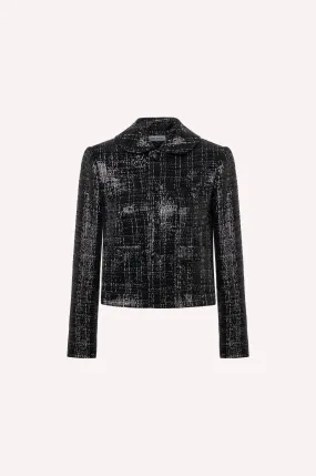 Black & Silver Tweeded Jacket