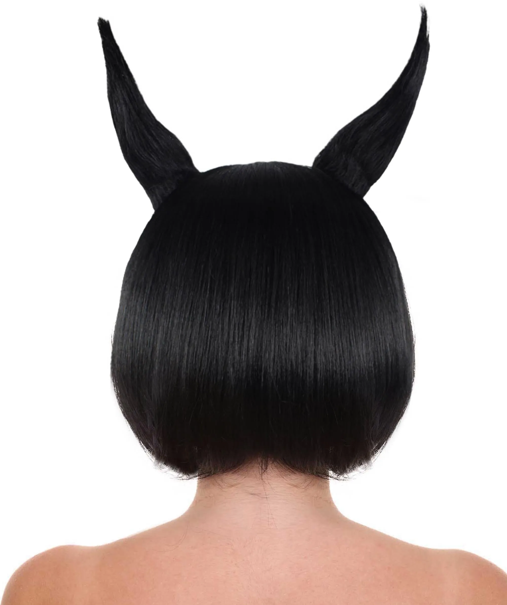 Black Bunny Womens Wig | Easter Cosplay Halloween Wig | Premium Breathable Capless Cap