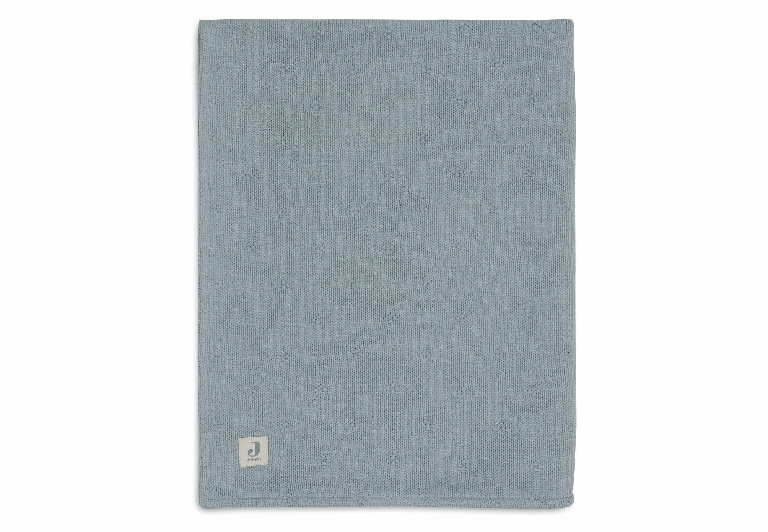 Blanket Cradle 75x100cm Cosy Knit - Sea Green/Velvet