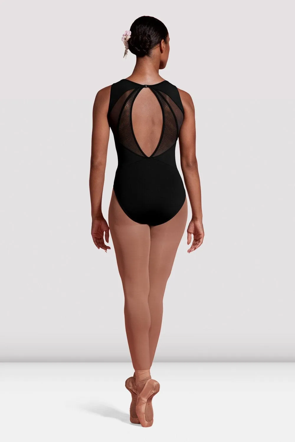 Bloch M3100LM Adult High Neck Tank Leotard With Mesh