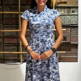 Blue Storm Qipao Dress