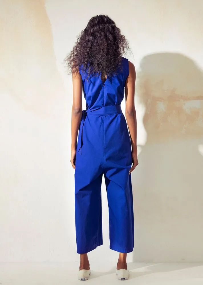 Bluish Blue Jumpsuit