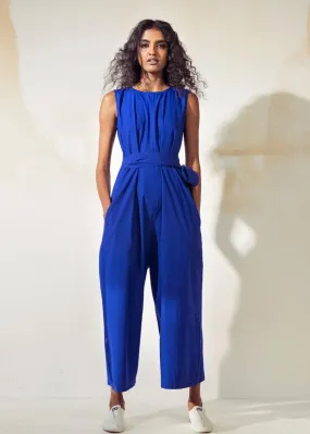 Bluish Blue Jumpsuit