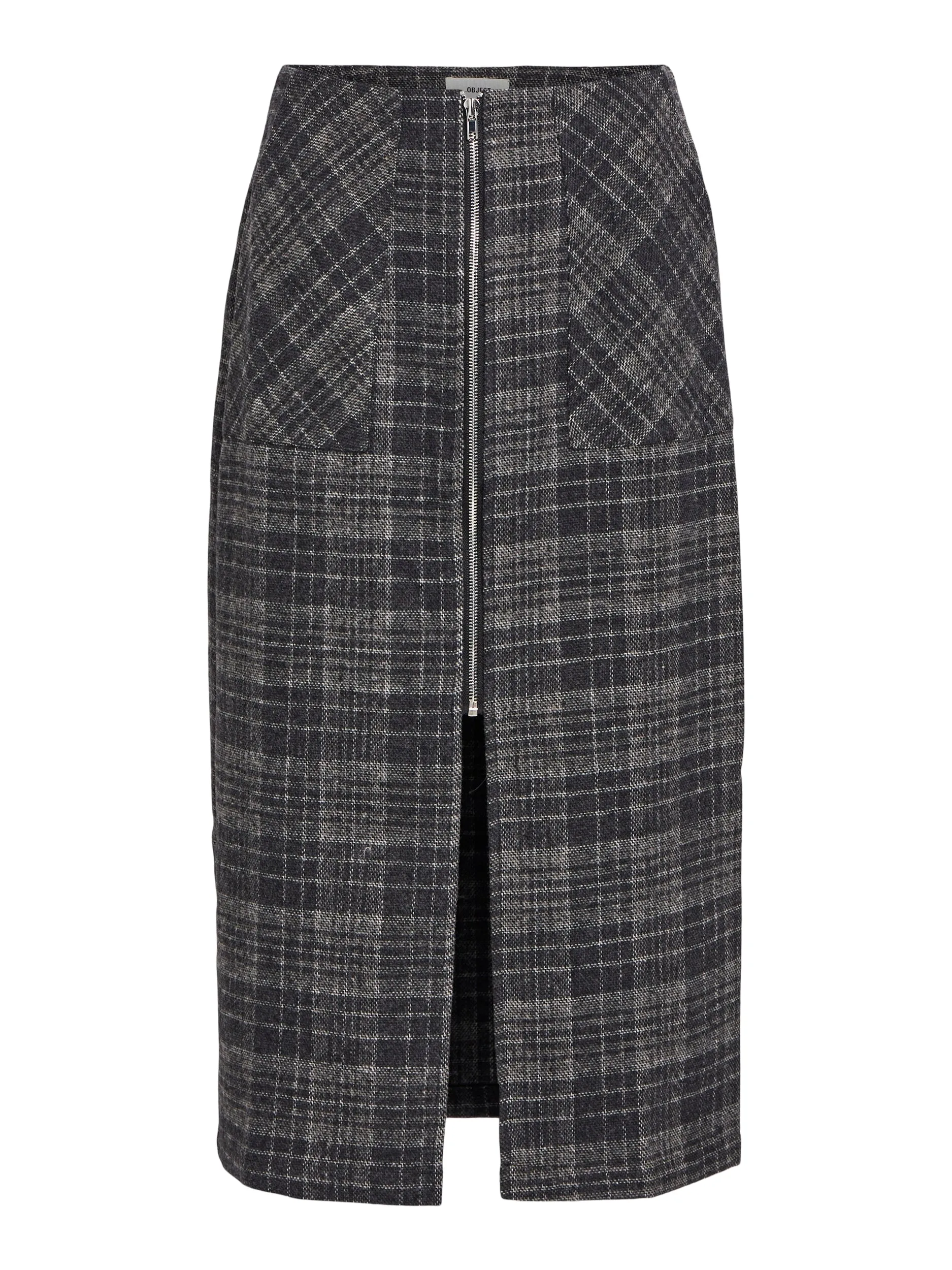 BODIL H/W PENCIL SKIRT (DARK GREY/MELANGE)