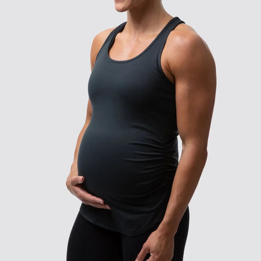 Born Primitive Black Maternity Racerback Tank Top