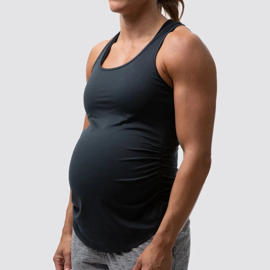 Born Primitive Black Maternity Racerback Tank Top