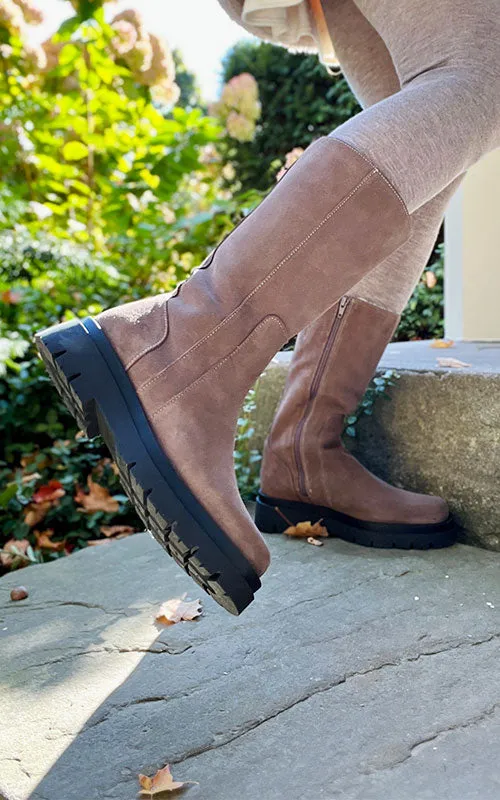 Bos & Co. Marie, taupe suede