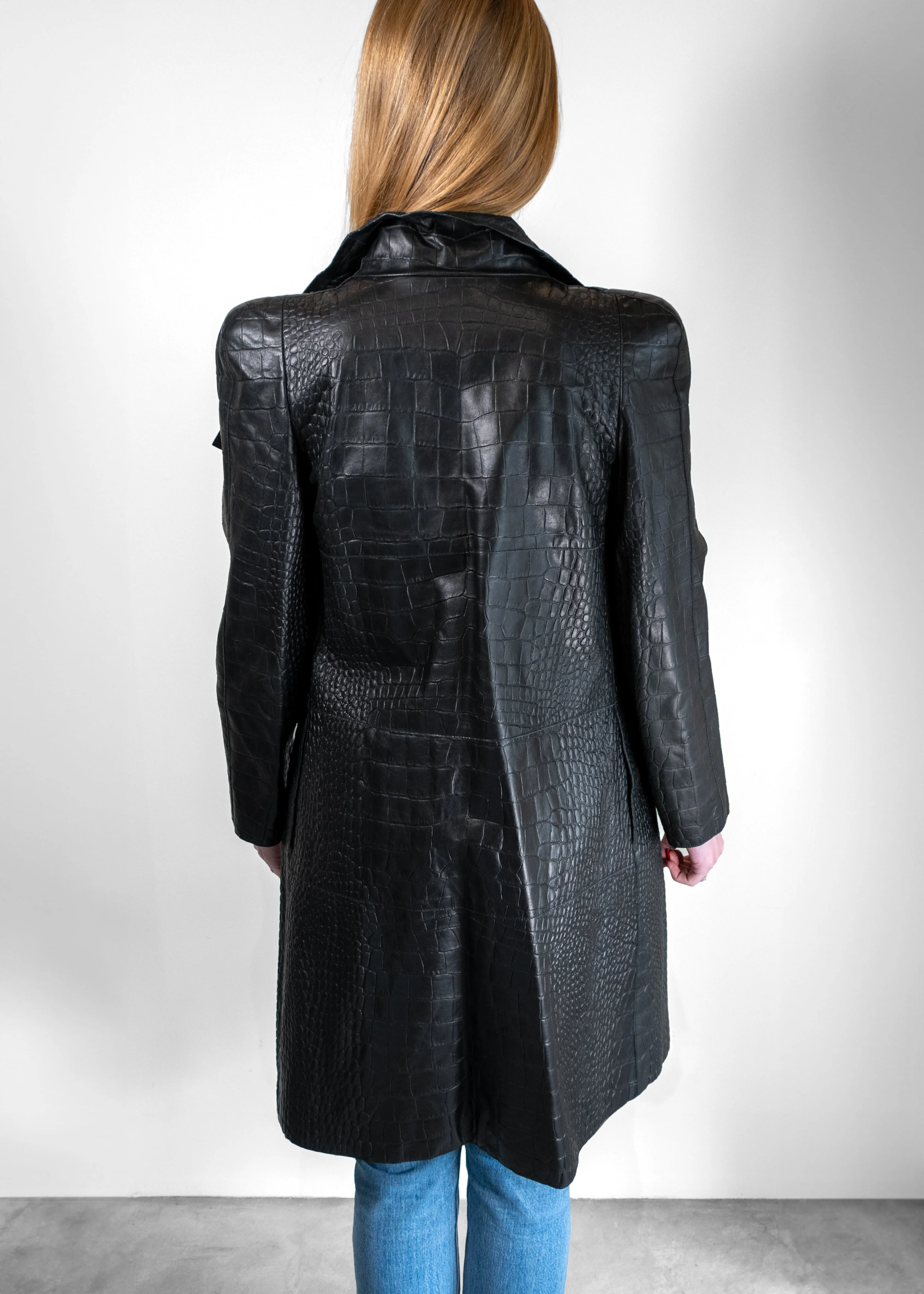 Bottega Veneta Leather Coat