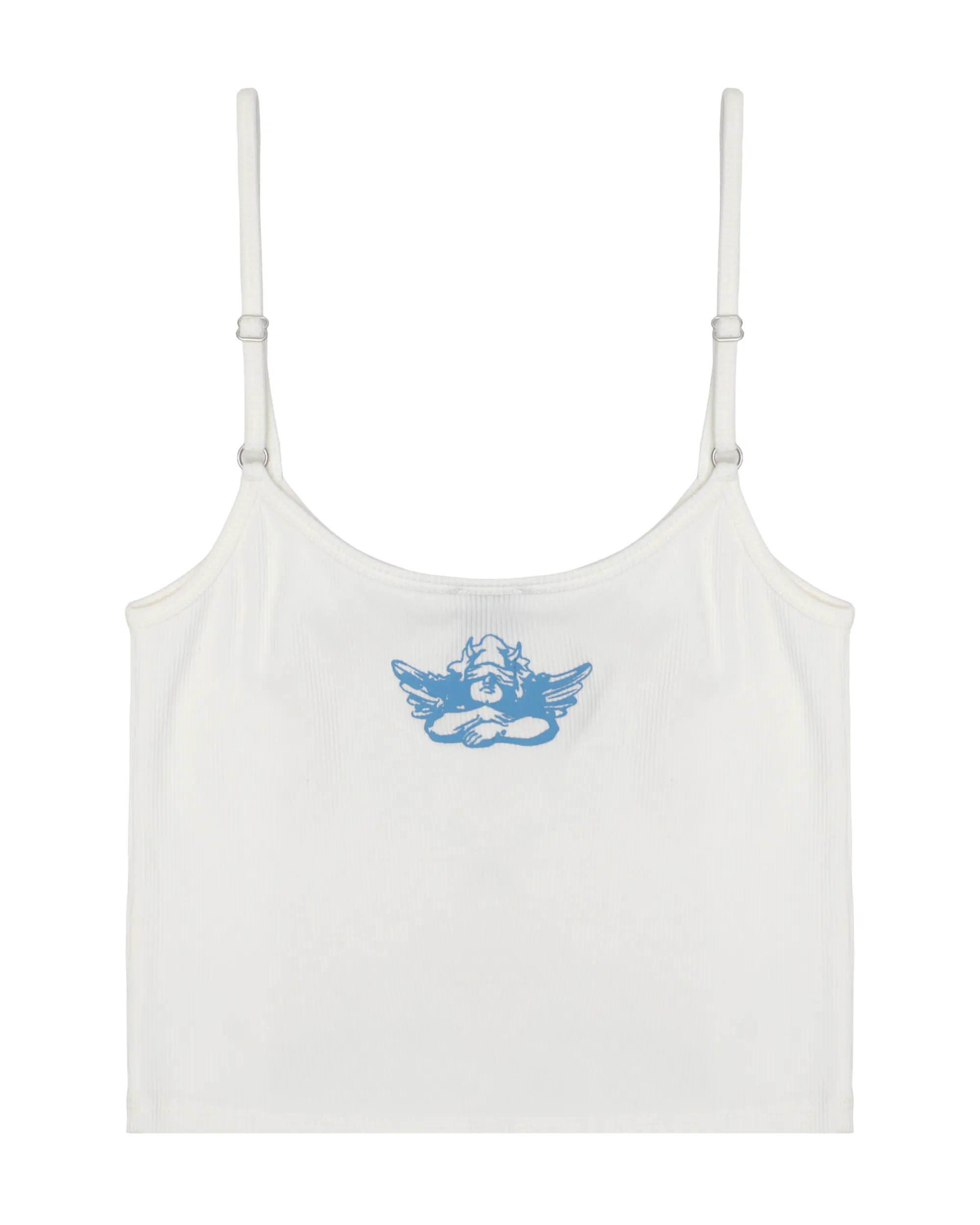 Break Free White Rhinestone Tank