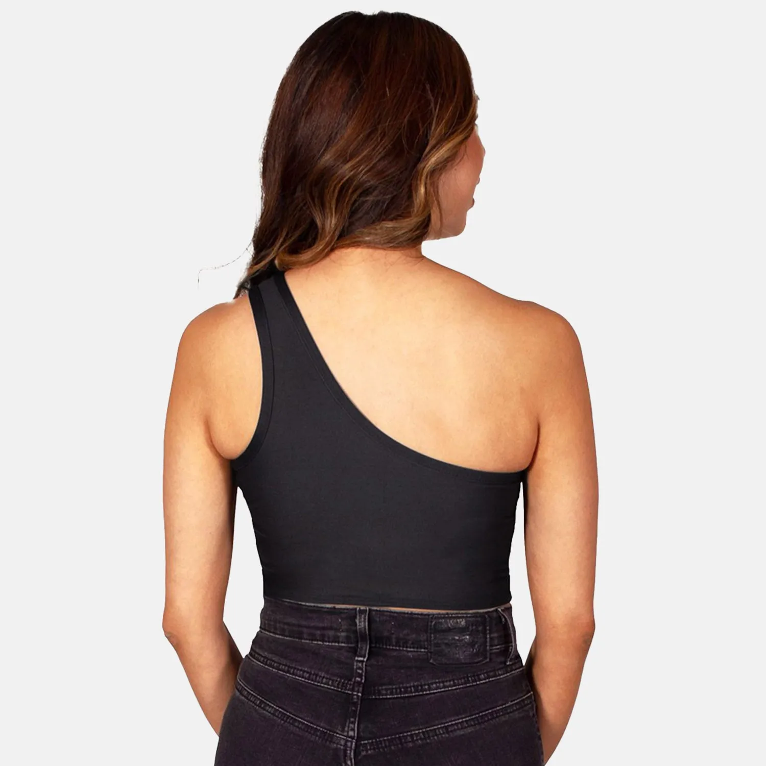 Bucknell Black One Shoulder Top