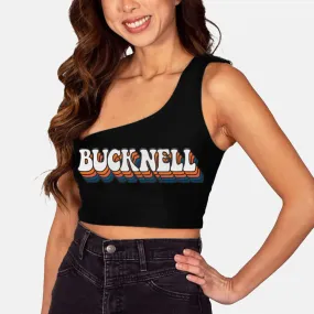 Bucknell Black One Shoulder Top