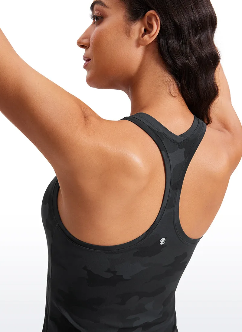 Butterluxe Waist-Length Crewneck Tank Racerback