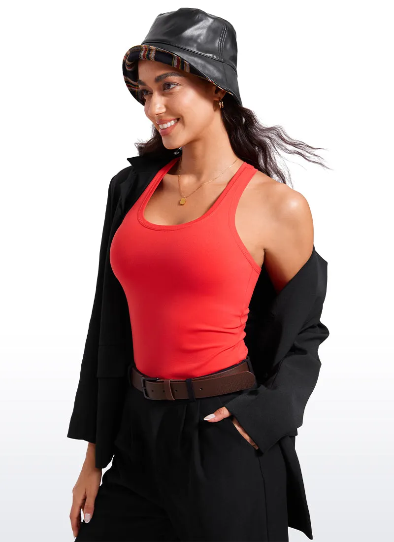 Butterluxe Waist-Length Crewneck Tank Racerback