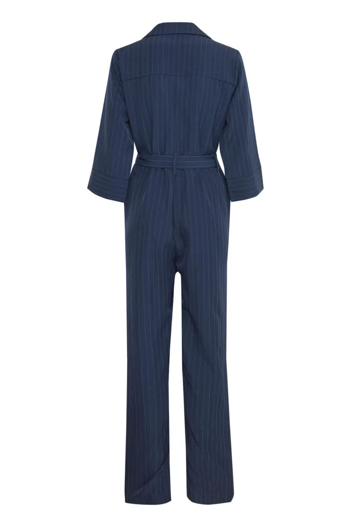 Byoung Bymmidde Jumpsuit Navy Pinstripes