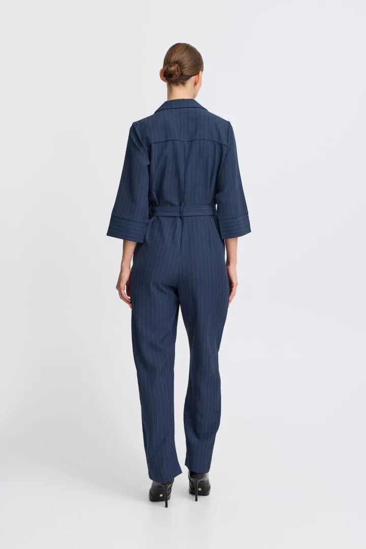 Byoung Bymmidde Jumpsuit Navy Pinstripes