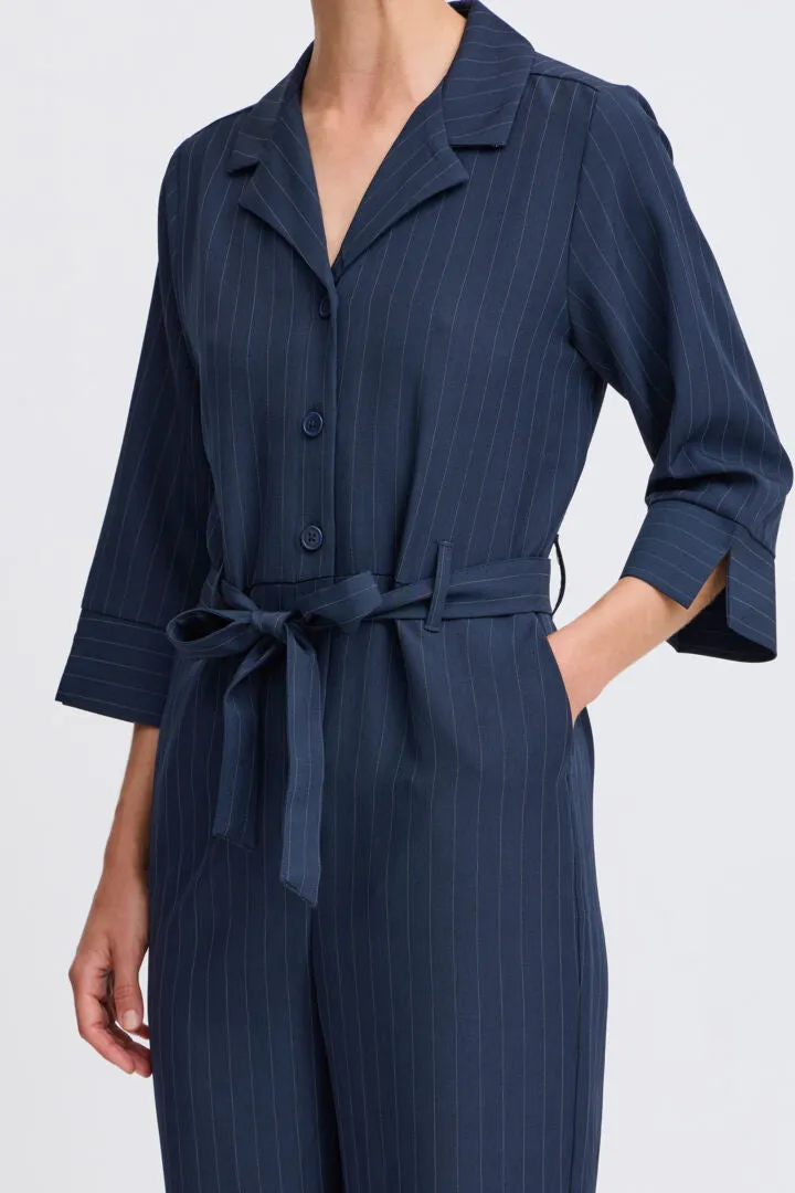 Byoung Bymmidde Jumpsuit Navy Pinstripes