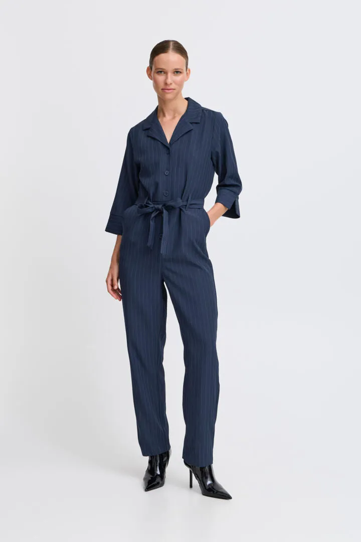 Byoung Bymmidde Jumpsuit Navy Pinstripes