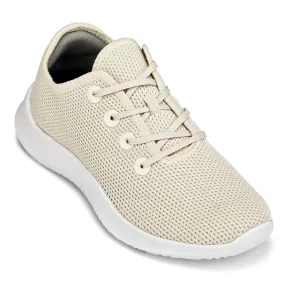 CALTO - Q402 - 2.4 Inches Taller (Beige) - Ultra Lightweight Knitted Sneakers