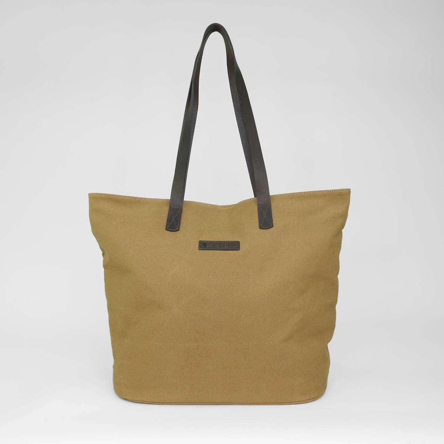 Camel Canvas Tote Bag