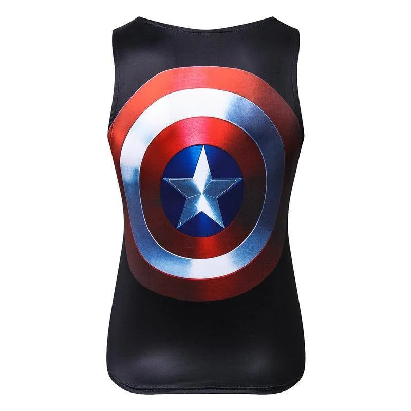 CAPTAIN AMERICA Compression Tank Top