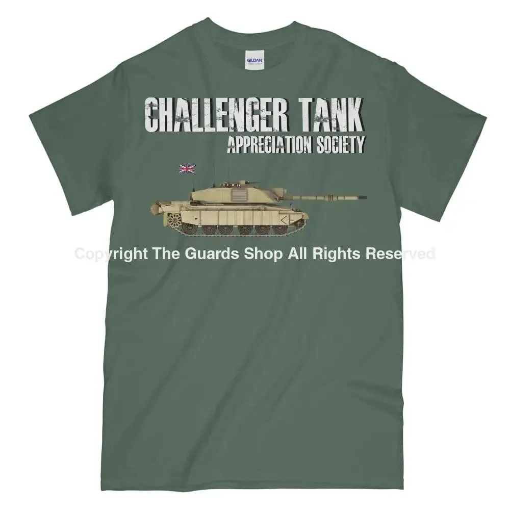 CHALLENGER TANK Appreciation Society Printed T-Shirt